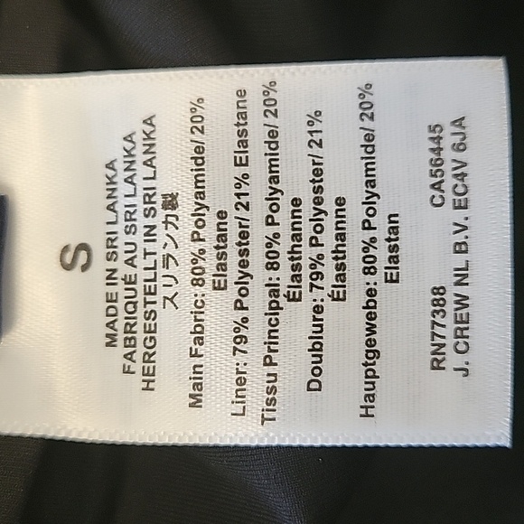 J.CREW Factory Scalloped One-Piece Swimsuit, S, Black, padded, lined, NWT - Picture 8 of 11